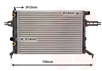 VAN WEZEL radiatorius, variklio aušinimas 37002256